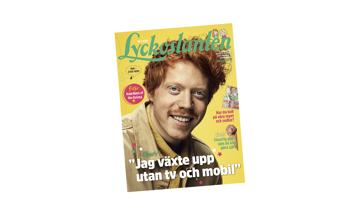 Front page of Lyckoslanten 4 2023 with Mauri